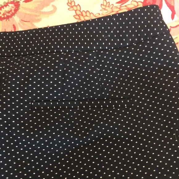 TALBOTS size 6 Polka-Dot FlatFront Pant Side-Zip - Picture 14 of 14